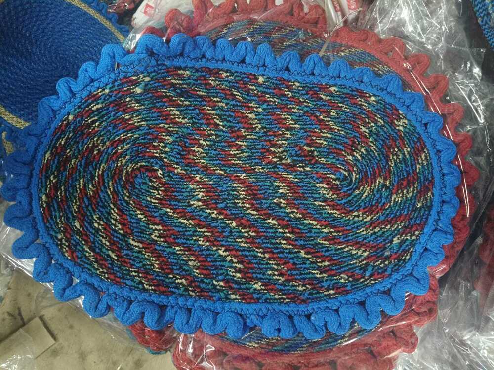 Marigold Ovel Mats - 15"x23", 350g Each | Anti-slip, Anti-bacterial, Waterproof, Washable, 5 Color Options