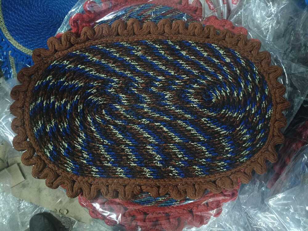 Marigold Ovel Mats - 15"x23", 350g Each | Anti-slip, Anti-bacterial, Waterproof, Washable, 5 Color Options