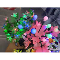 Led Flower Light - Durable Plastic Lanterns , Multi-color Led Display For Event Decoration, Packaged In Cartoon Box