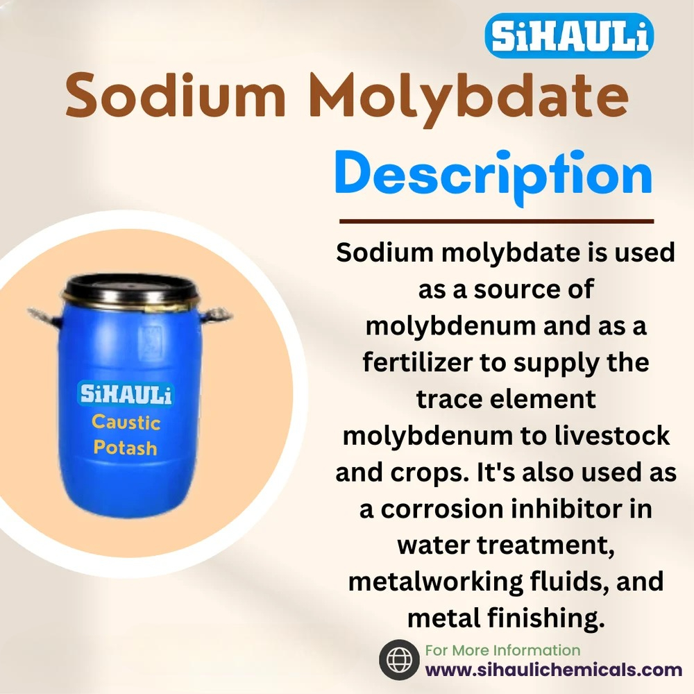 Sodium Molybdate chemicals Manufacturers, Suppliers, Exporters From Vasai Mumbai