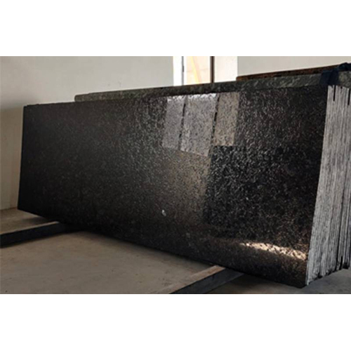 Lappato Black Granite Slab