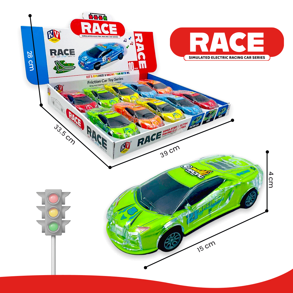 Friction race Car with Light & Music (570)