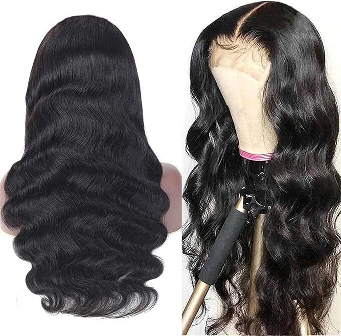 natural Color Temple Remy Hair Lace Front Human Hair Long Size Wig Body Wave Style