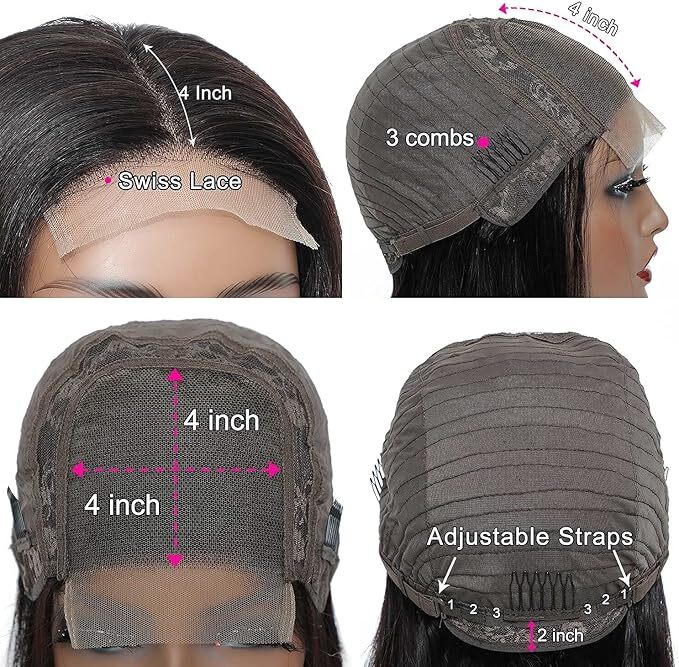 natural Color Temple Remy Hair Lace Front Human Hair Long Size Wig Body Wave Style