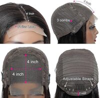 natural Color Temple Remy Hair Lace Front Human Hair Long Size Wig Body Wave Style