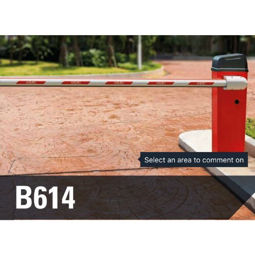 New FAAC B614 Electromechanical Boom Barrier Italy Make Red 6 meters
