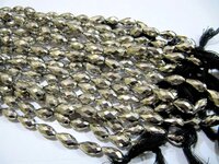 Natural Pyrite Drops size 7x12mm to 8x14mm