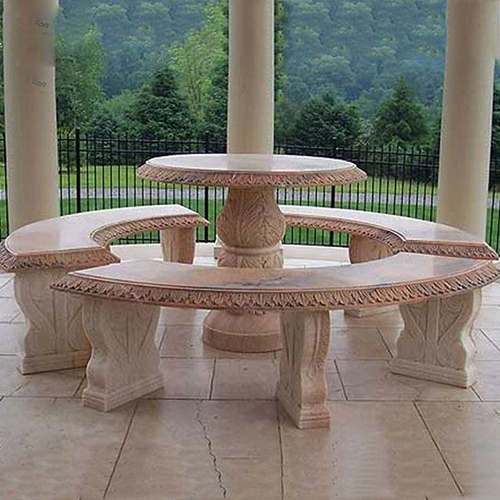 Red Stone Bench - Color: Different Available