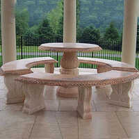 Red Stone Bench - Color: Different Available