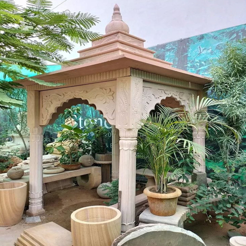 Carved Stone Chatri - Color: Different Available