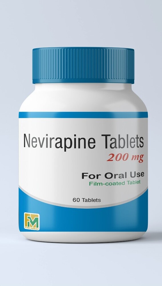Nevirapine Tablet - 200 Mg | Who-gmp Approved, Anti-viral Treatment For Hiv, 60 Tablets Per Box