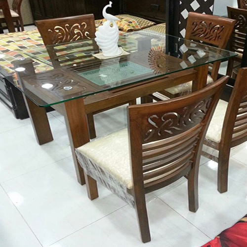 Rectangular Dining Table Set - Color: As Per Requirement