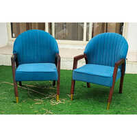 Teak Wood Wooden Arm Chair - Artwork: Handmade