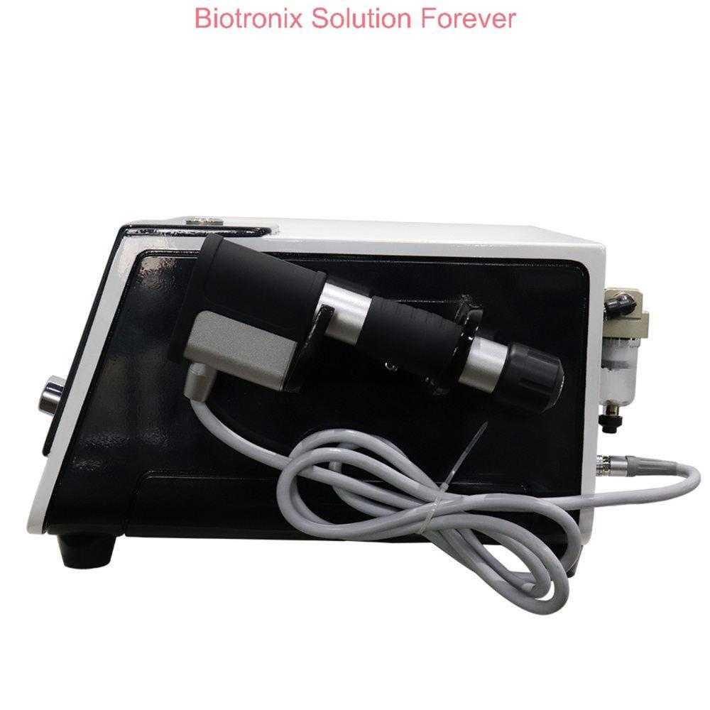 Portable Digital Pneumatic Shockwave Therapy Machine Black for Chiropractors and Pain Clinics