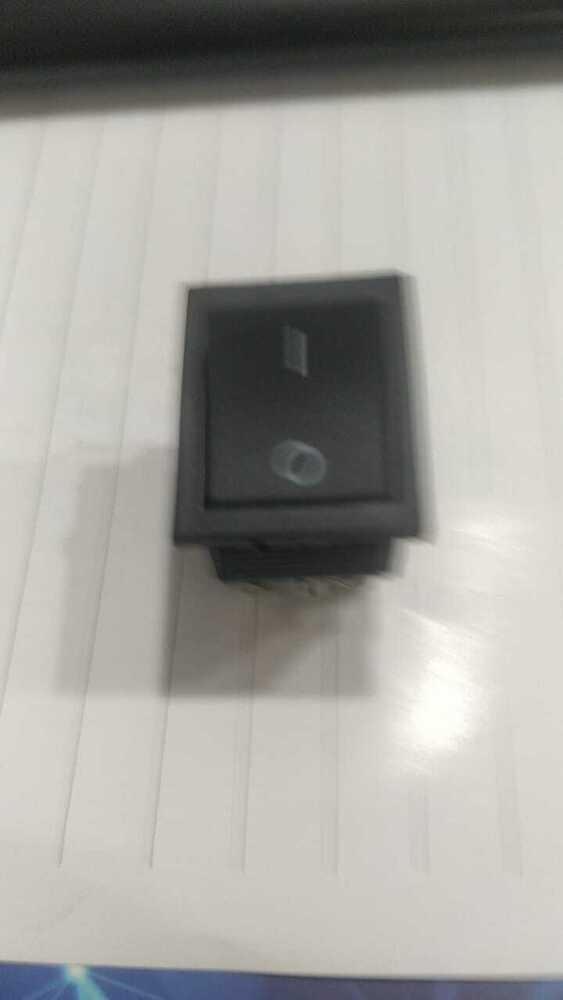 Rocker Switch Black 6 Pin One Side Spring Throw
