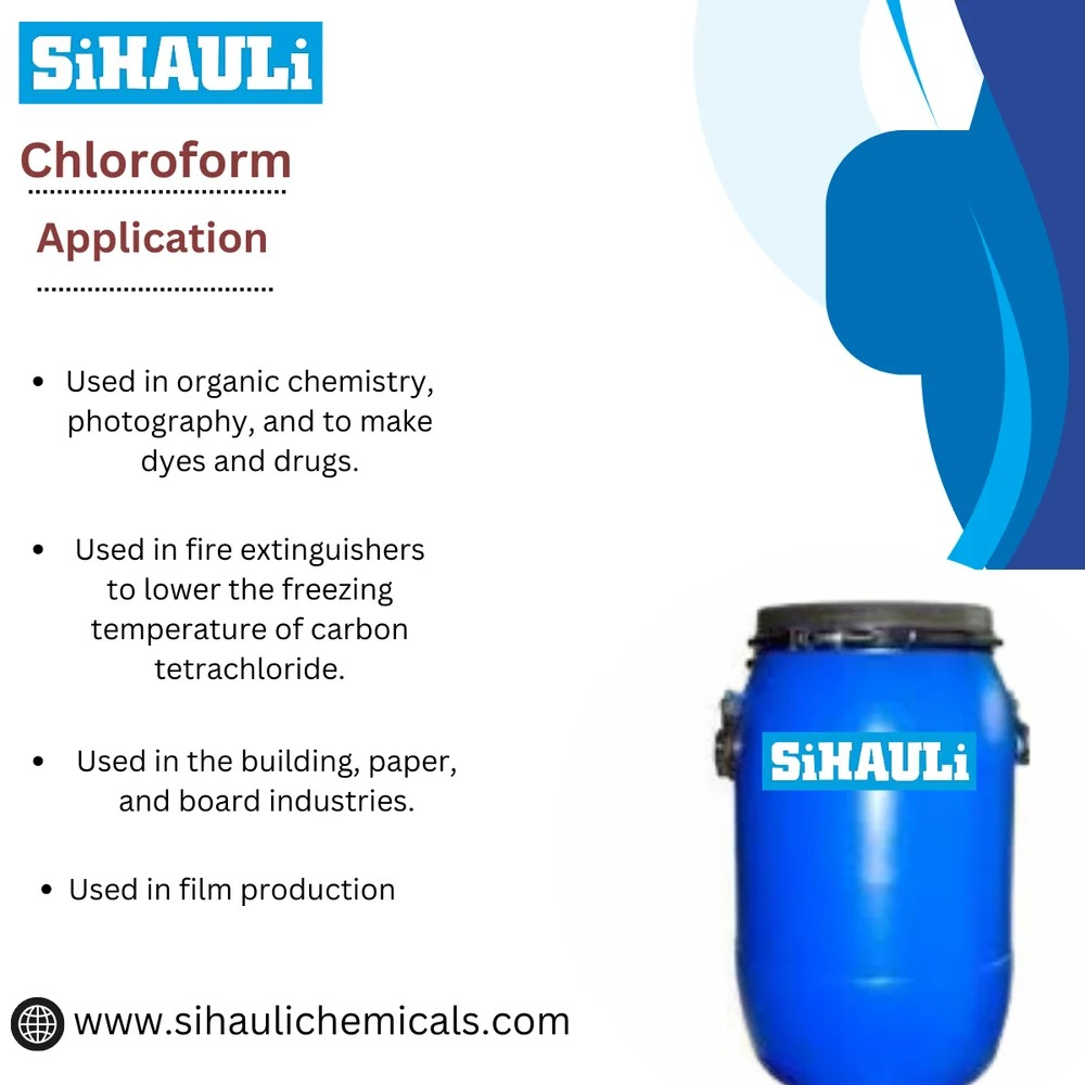 Chloroform (Trichloromethane, Methyl Trichloride) - 99% Purity, Industrial Grade, Packaging Size 280 kg Drum | Non-Flammable, Colorless Volatile Liquid