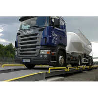 Electronic Truck Weighbridge - Steel, 3m Size, 12m Rail Length, Black Color | 50 Tonne Loading Capacity, 230v Voltage Requirement