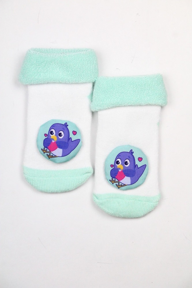 Comfortable Baby Socks - Cotton Blend, 0-12 Months, Multicolor | Soft And Stretchy Fit, Non-slip Soles, Adorable Cartoon Designs, Gentle On Sensitive Skin
