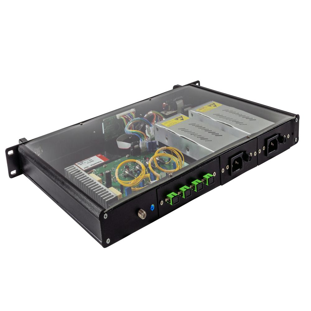 Optical Transmitter - Dfb Power Doubler 10dbm X 4 Optical Output | High Quality Metal, Dual Ic, Low Power Consumption, Agc & Mgc Features