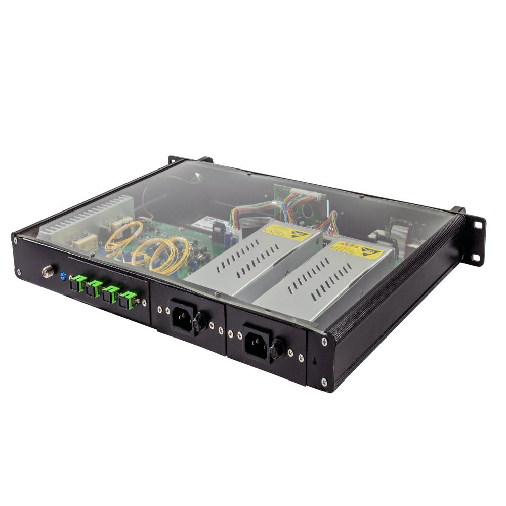 Optical Transmitter - Dfb Power Doubler 10dbm X 4 Optical Output | High Quality Metal, Dual Ic, Low Power Consumption, Agc & Mgc Features