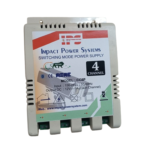 4 CHANNEL CCTV SMPS PLASTIC BODY