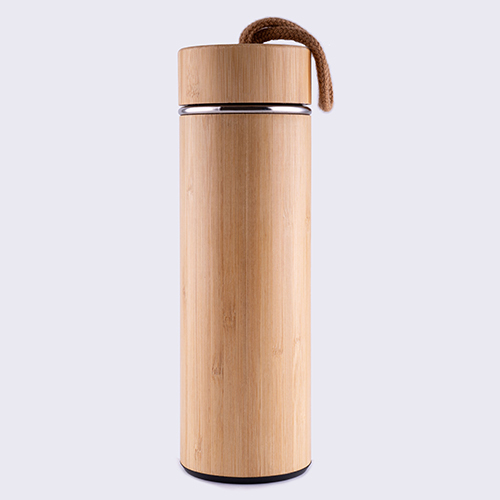 NE-18-1 Waterproof Bamboo Vacuum Insulated Bottle