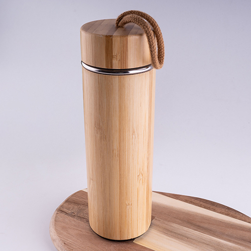 NE-18-1 Waterproof Bamboo Vacuum Insulated Bottle