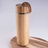 NE-18-1 Waterproof Bamboo Vacuum Insulated Bottle
