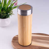 NE-17-1 Waterproof Bamboo Vacuum Insulated Bottle