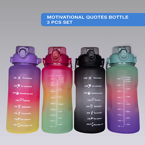 NE-22-1 Motivational Quotes Bottle Set Of 3 Pcs