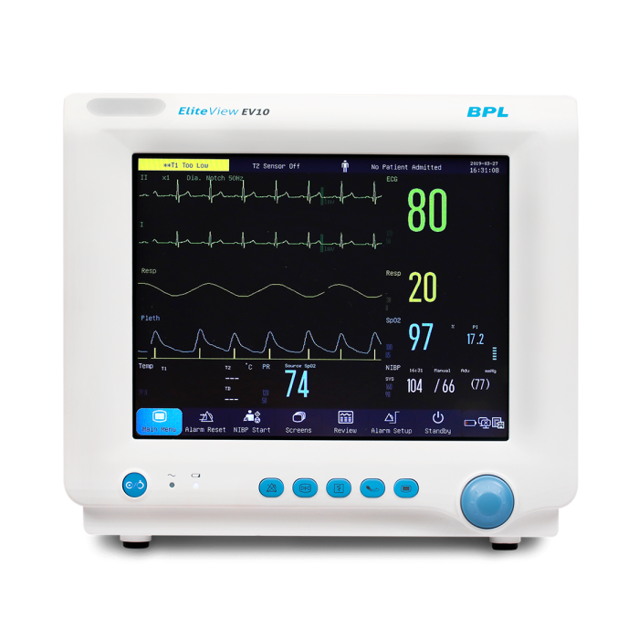 Bpl Eliteview Ev10 D Touch Screen Patient Monitor - Color: White