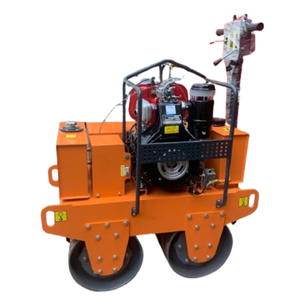 Orange SMT-600A Double Drum Roller, Greaves 1510 10HP Diesel Engine &  Amron Battery