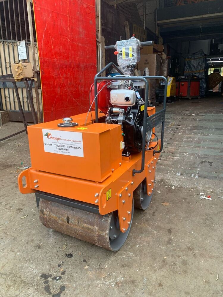 Orange Smt-600a Double Drum Roller, Greaves 1510 10hp Diesel Engine &  Amron Battery