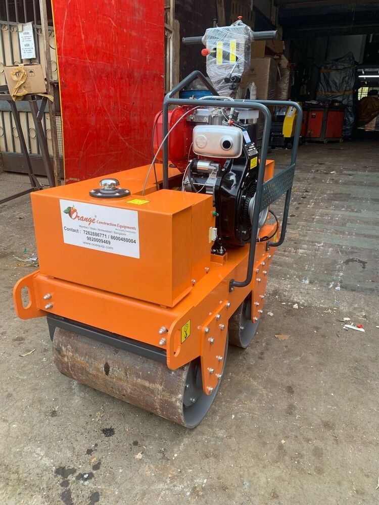 Orange Smt-600a Double Drum Roller, Greaves 1510 10hp Diesel Engine &  Amron Battery