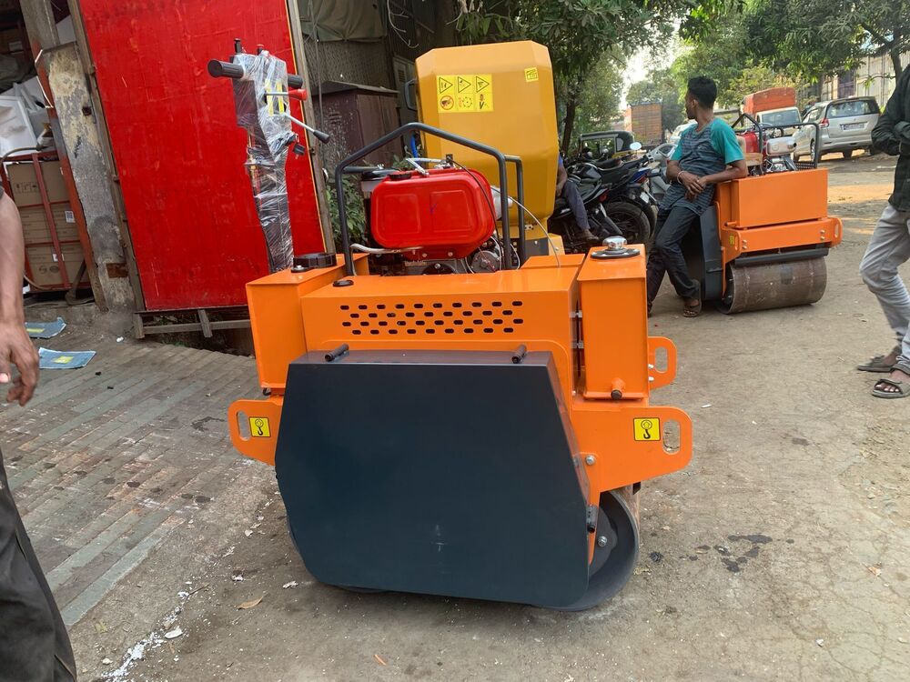 Orange Smt-600a Double Drum Roller, Greaves 1510 10hp Diesel Engine &  Amron Battery