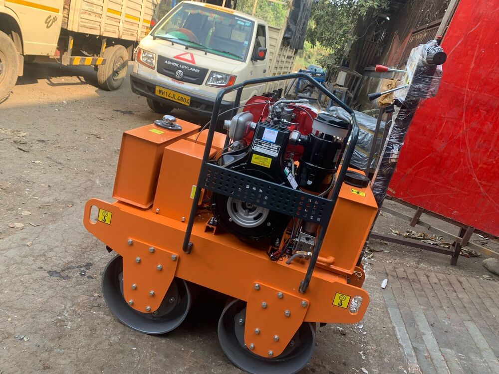 Orange Smt-600a Double Drum Roller, Greaves 1510 10hp Diesel Engine &  Amron Battery