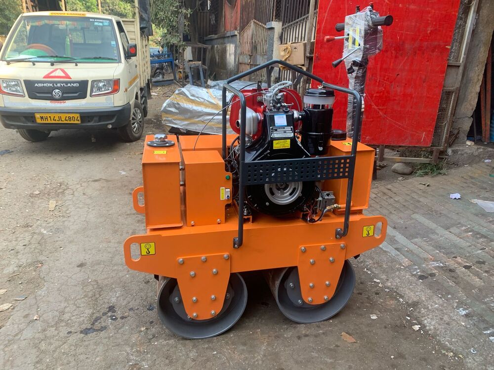 Orange Smt-600a Double Drum Roller, Greaves 1510 10hp Diesel Engine &  Amron Battery