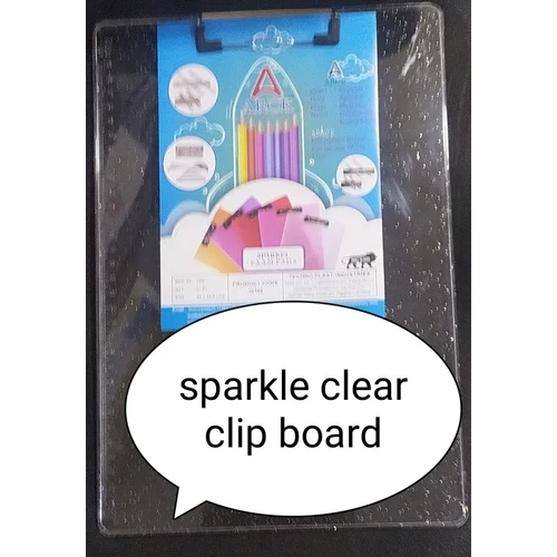 Arck Sparkle Clear Transparent Exam Pad - Material: Plastic