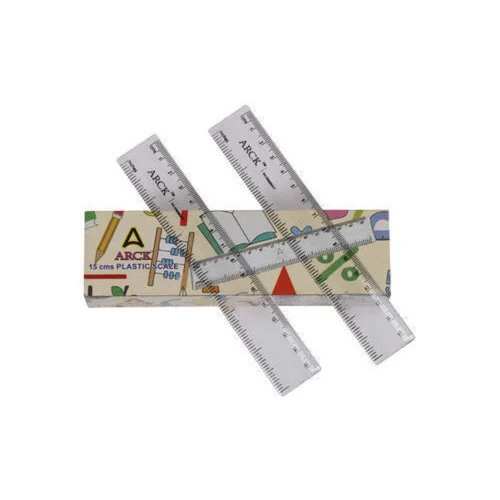 Arck 15 Cm Plastic Transparent Scale - Shape: Recteangle