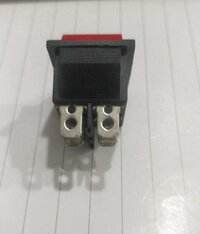 Rs608 Red Without Light 4 Pin On-off Rocker