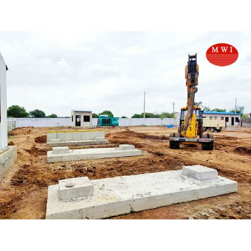 Weighbridge Civil Foundation Rcc Blocks Footing - Color: Grey