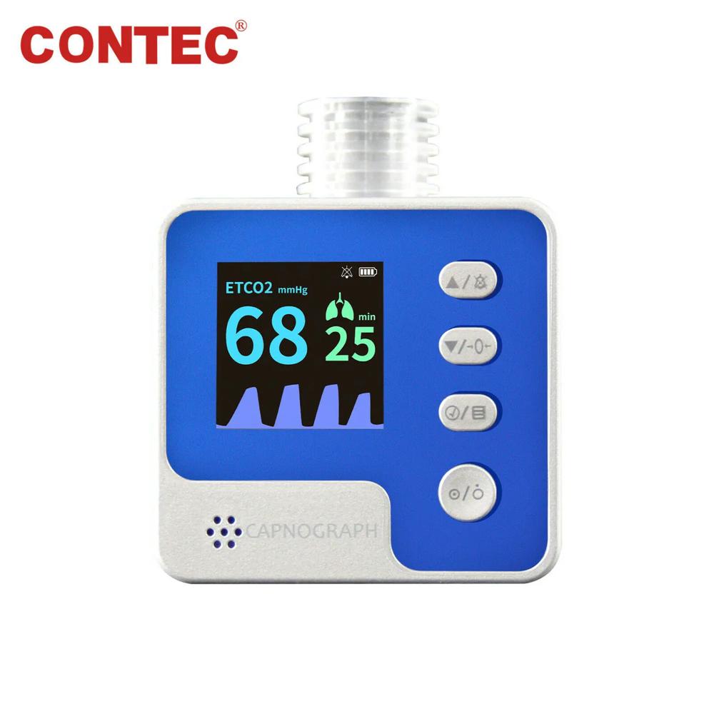 Contec Ca10m Capnograph Mainstream Etco2 Monitor - Color: Blue & White
