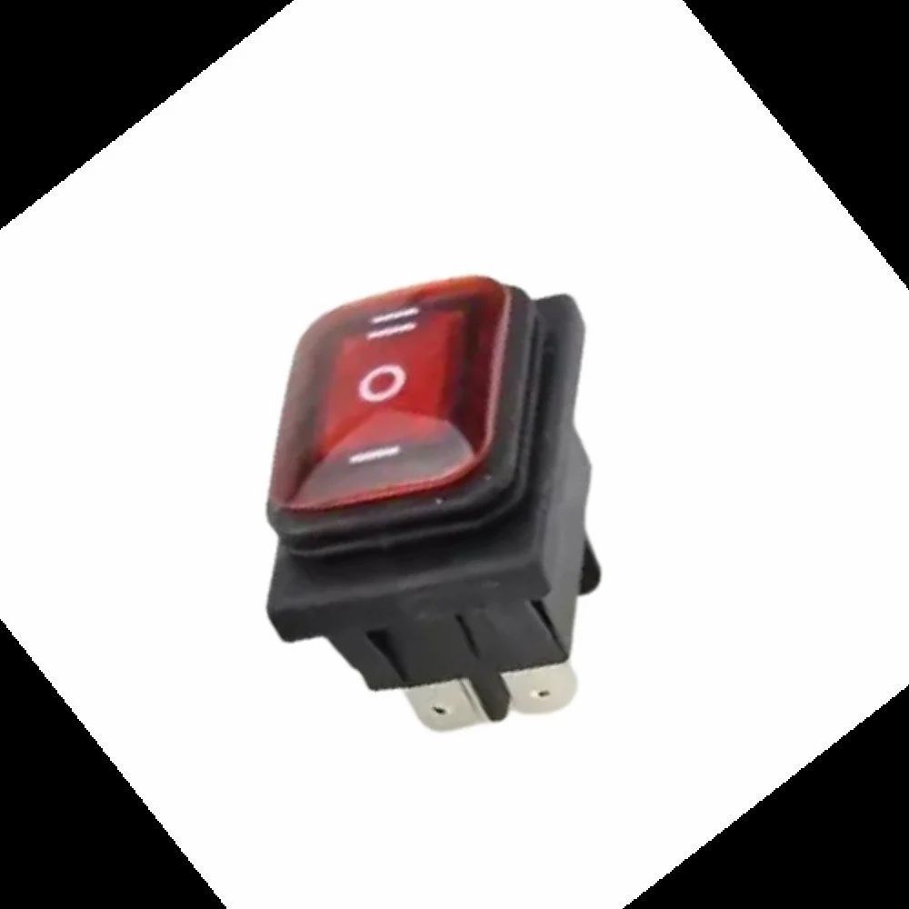 RS608 RED LIGHT 6 PIN ON-OFF-ON WATERPROOF, Three Position (Center OFF)