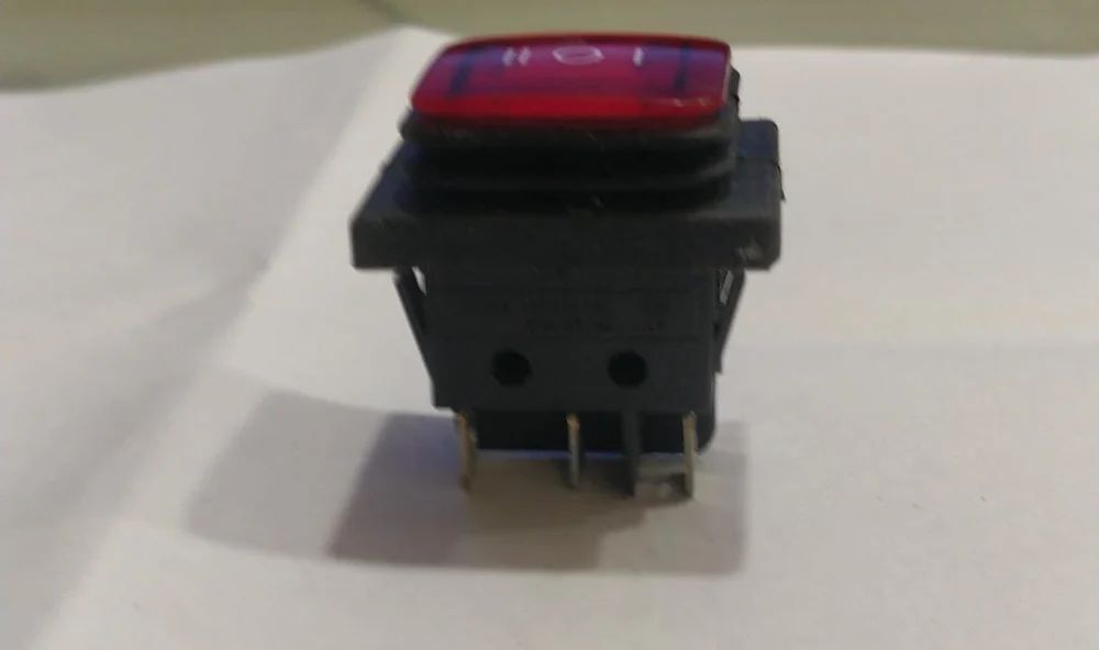 Rs608 Red Light 6 Pin On-off-on Waterproof, Three Position (Center Off) - Material: Plastic