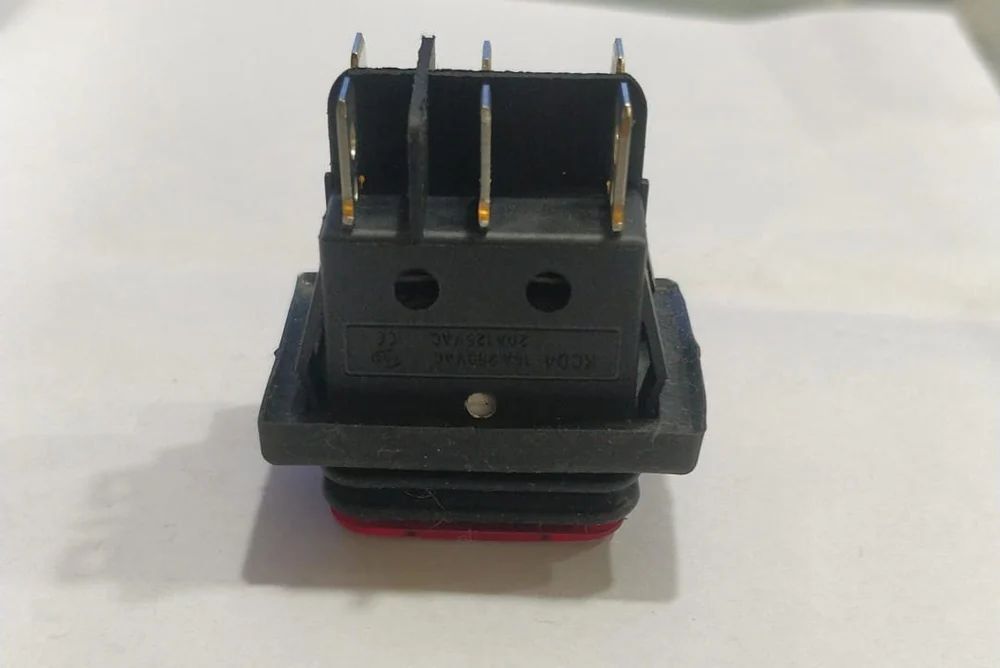 Rs608 Red Light 6 Pin On-off-on Waterproof, Three Position (Center Off) - Material: Plastic