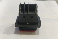 RS608 RED LIGHT 6 PIN ON-OFF-ON WATERPROOF, Three Position (Center OFF)
