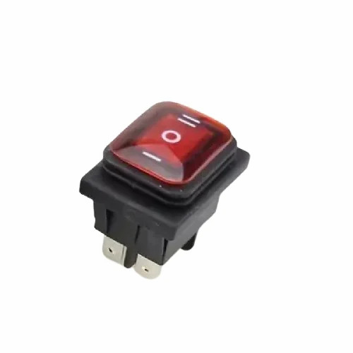 Rs608 Red Light 6 Pin On-off-on Waterproof, Three Position (Center Off) - Material: Plastic