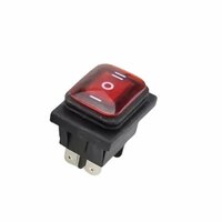 RS608 RED LIGHT 6 PIN ON-OFF-ON WATERPROOF, Three Position (Center OFF)