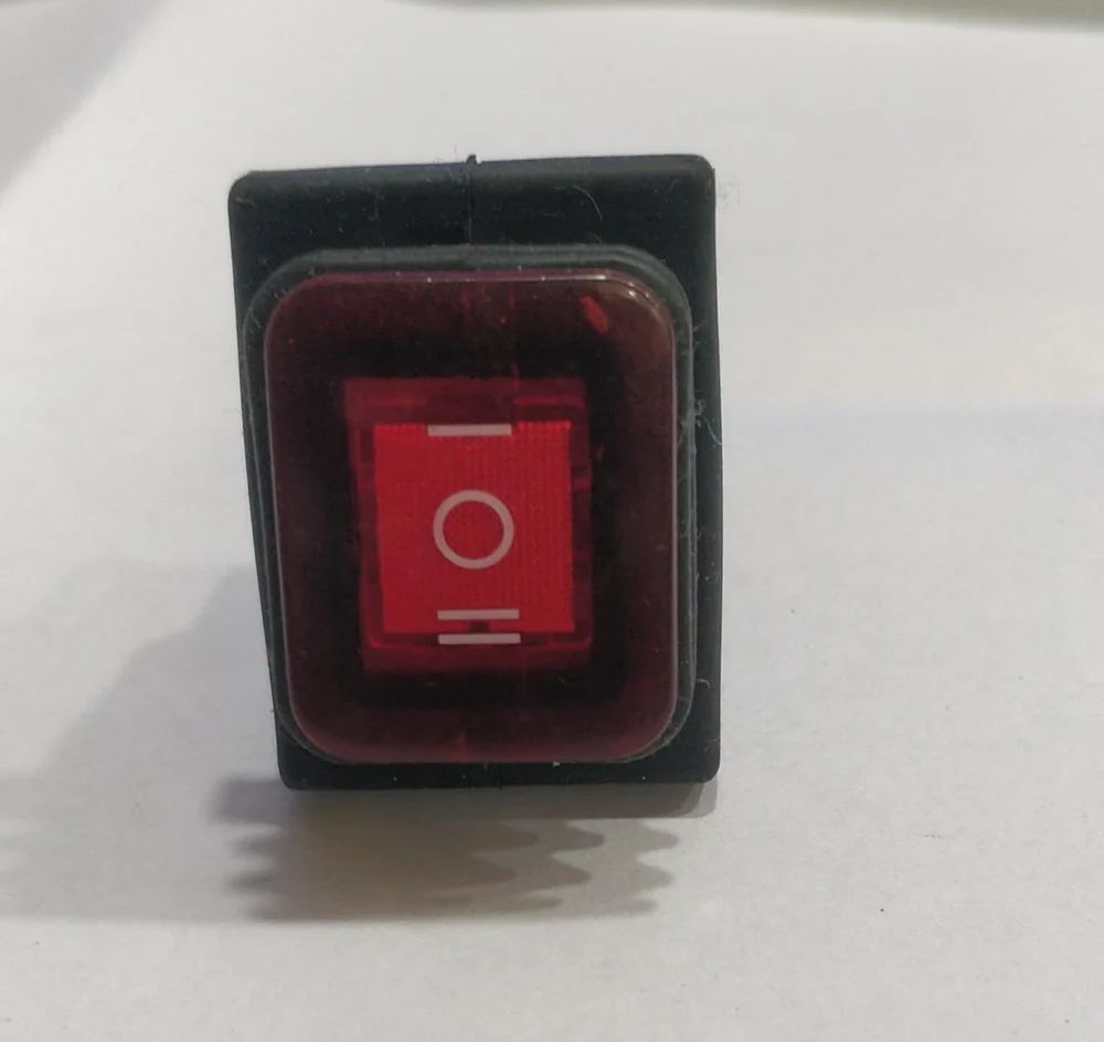 Rs608 Red Light 6 Pin On-off-on Waterproof, Three Position (Center Off) - Material: Plastic