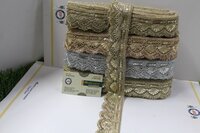 zari cutwork jhalar lace
